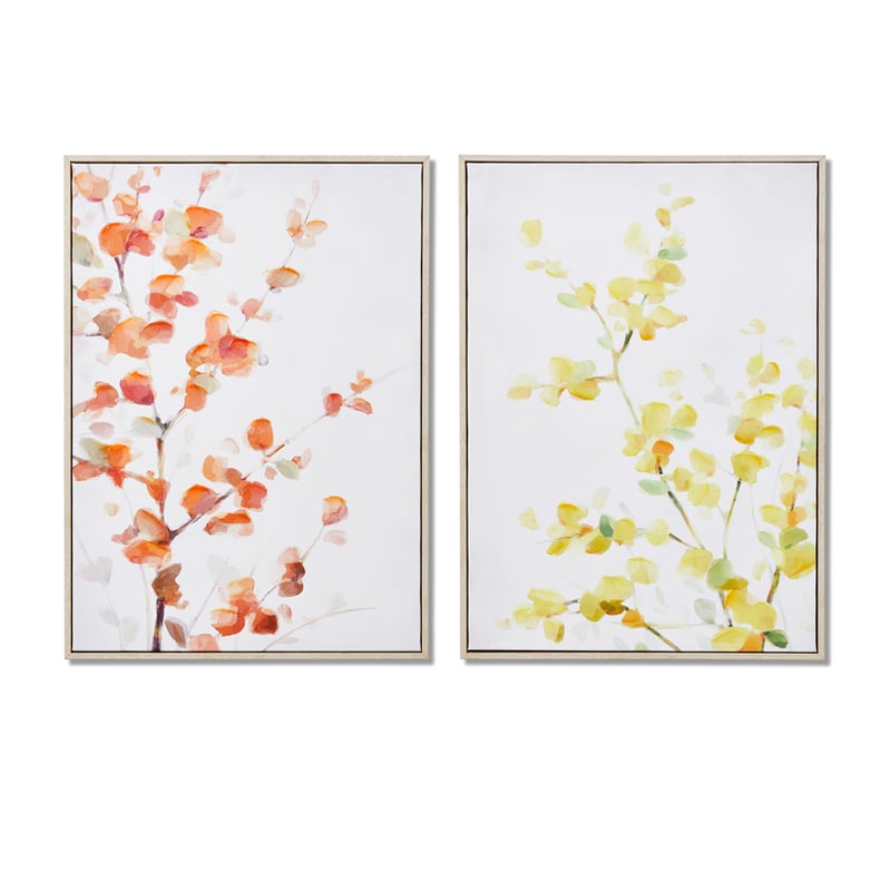 Autumn Leaves Ochre Canvas
