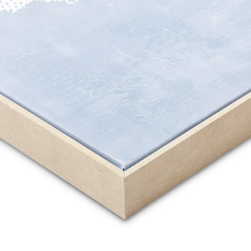 Hamptons Chambray Coral Wall Art