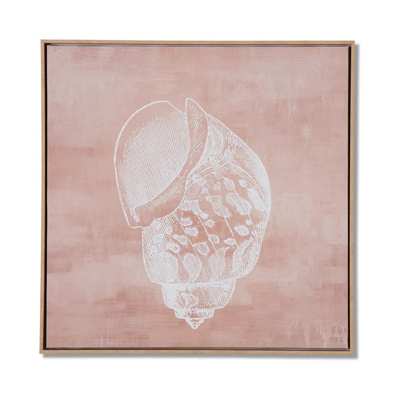 Hamptons Faded Terracotta Shell Wall Art