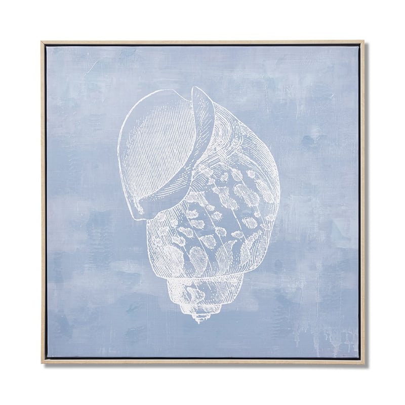 Hamptons Chambray Shell Wall Art