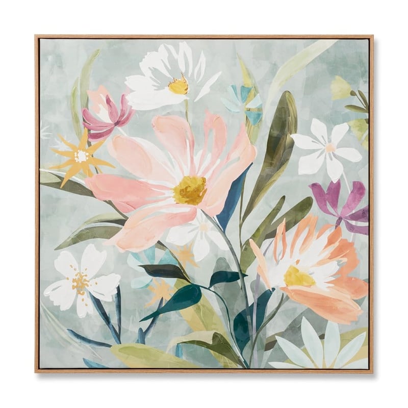 Amber Sage Arrangement Painted Canvas Wall Art