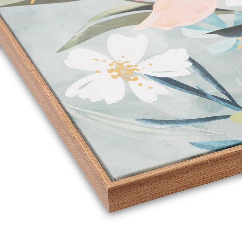 Amber Sage Arrangement Painted Canvas Wall Art