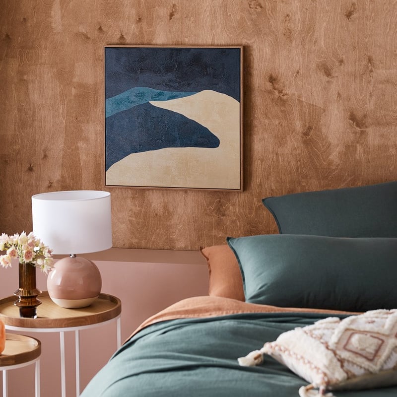 Abstract Landscape Midnight Night Dunes Canvas Wall Art