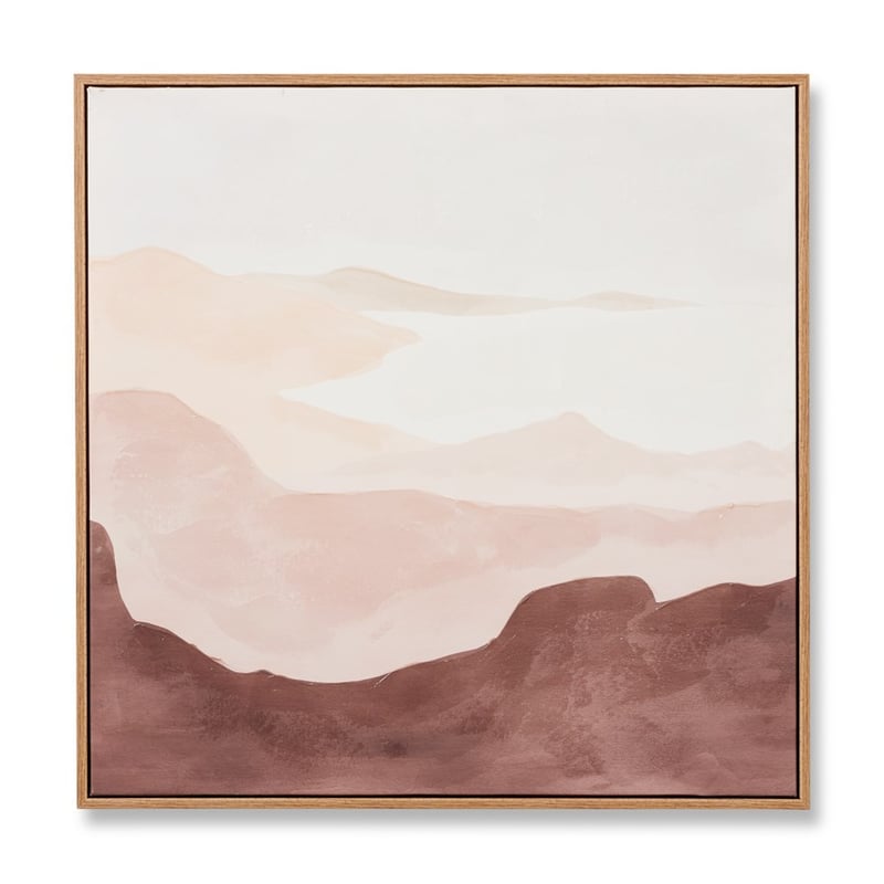 Abstract Landscape Terracotta Distant Seas Canvas Wall Art