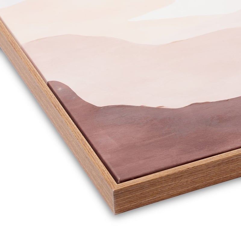 Abstract Landscape Terracotta Distant Seas Canvas Wall Art