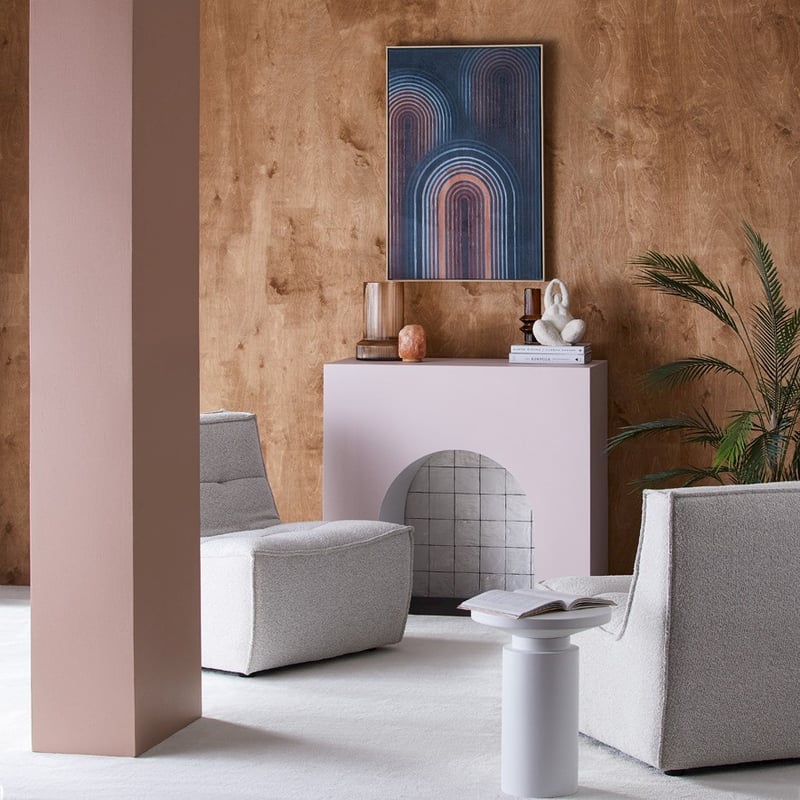 Pop Art Dark Sage Steel Arches Canvas Wall Art