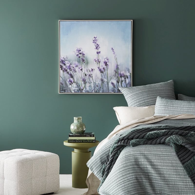 Harvest Sky Blue Lavender Wall Art