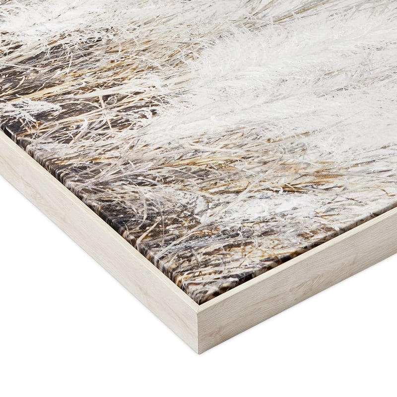 Harvest Marshmallow Pampas Grass Canvas