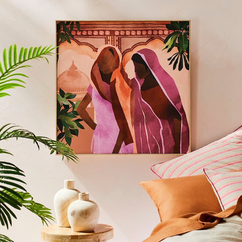 Indali Hot Pink Amber Palace Wall Art