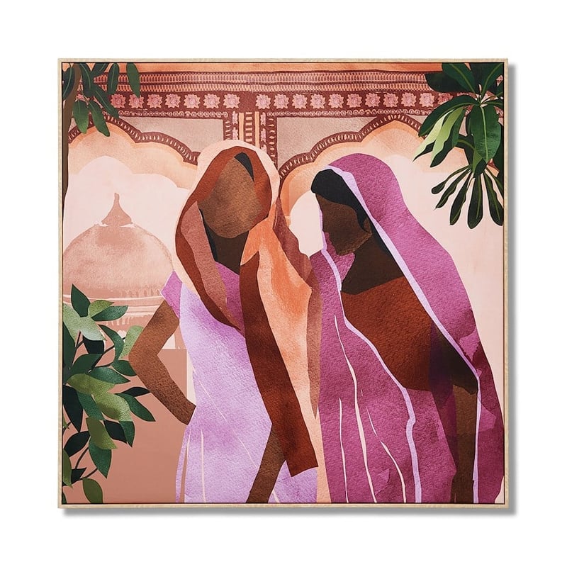 Indali Hot Pink Amber Palace Wall Art