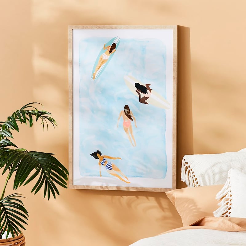 The Waves Beach Babes Ocean Canvas