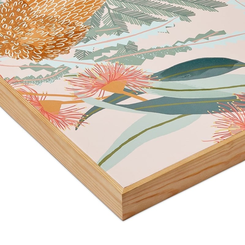 Bold Native Blush Banksia Wall Art