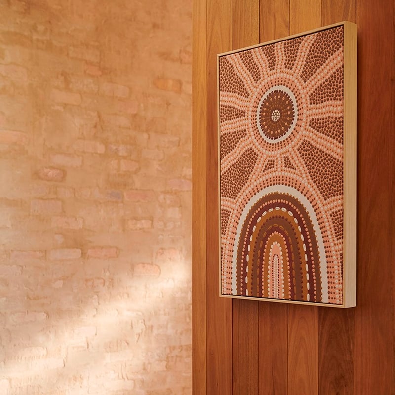 Brad Turner Pink Earth Nyunga Chalahn Wall Art