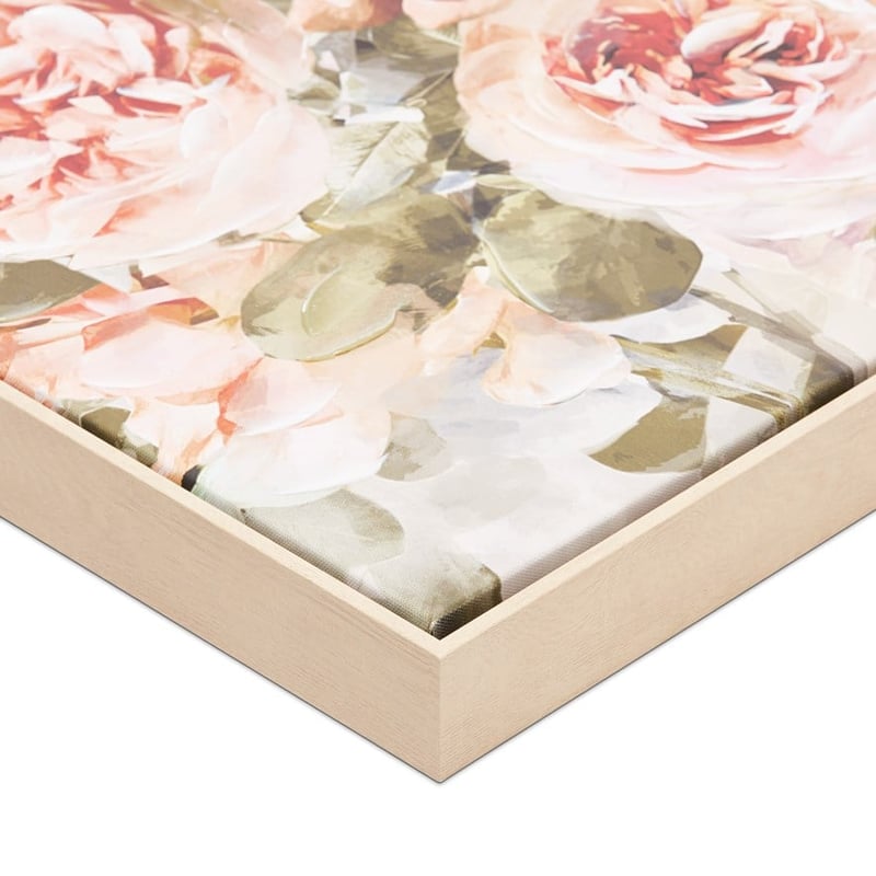 Bold Grey Floral Canvas