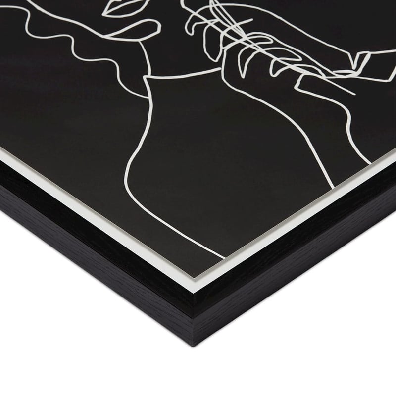 Natural Beauty Holding Flower Framed Portrait