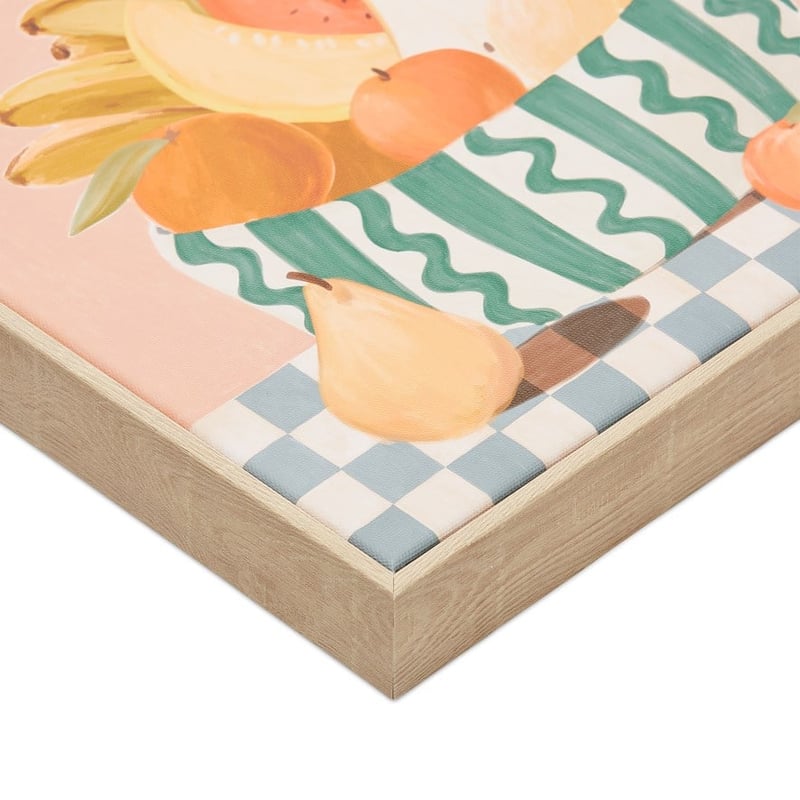 Fruit Bowl Pink Canvas