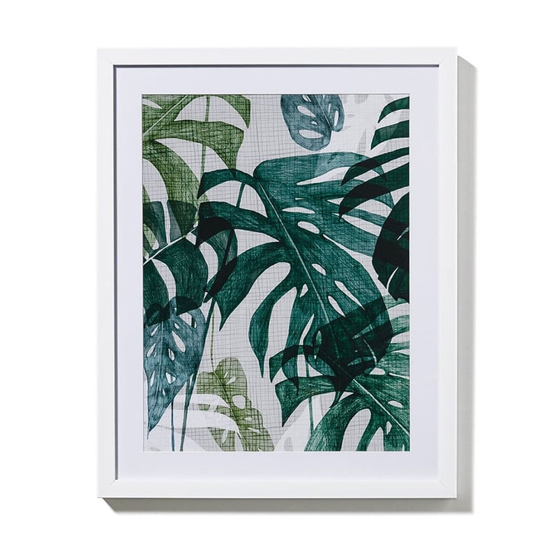 Tribal Gathering Print Monstera 40x50cm