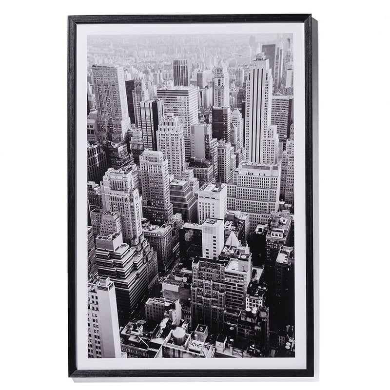 Monochrome Photographic Print Manhattan