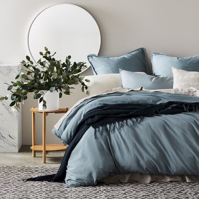 Orla White Round Mirror