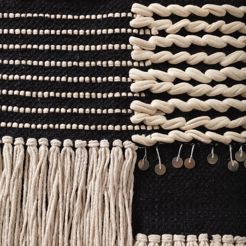 Zambia Wall Hanging Black & Natural