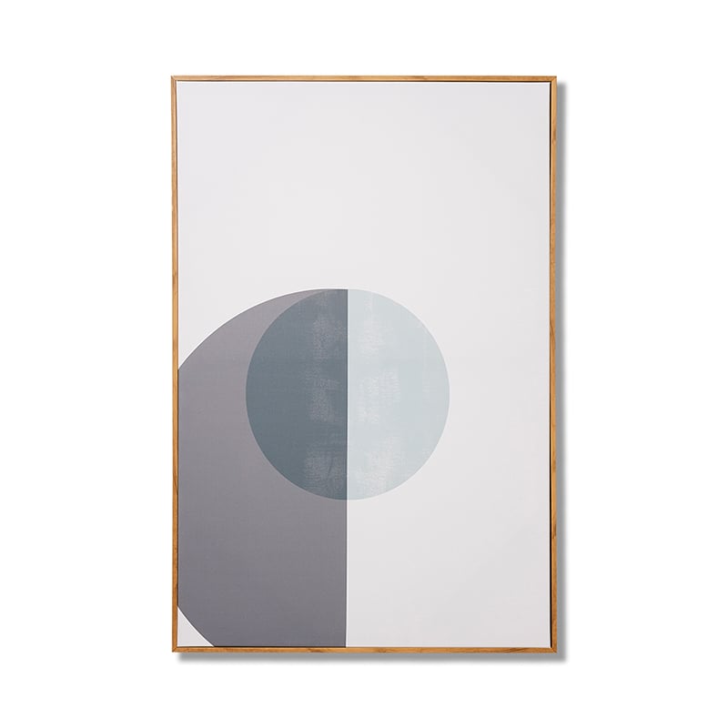 Baxter Abstract Artwork Silver Grey