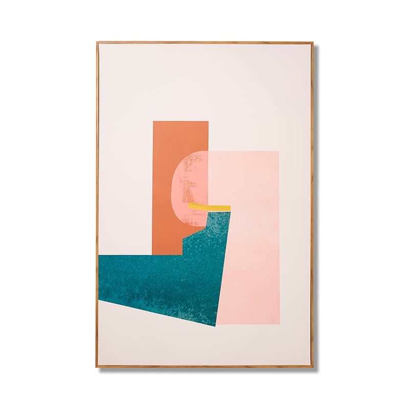 Baxter Artwork Abstract Vivid Pink 