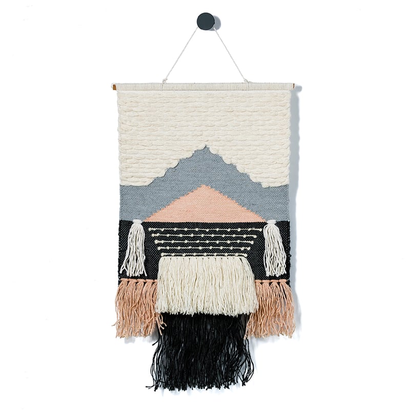 Aztec Wall Hangings Azure & Pink 