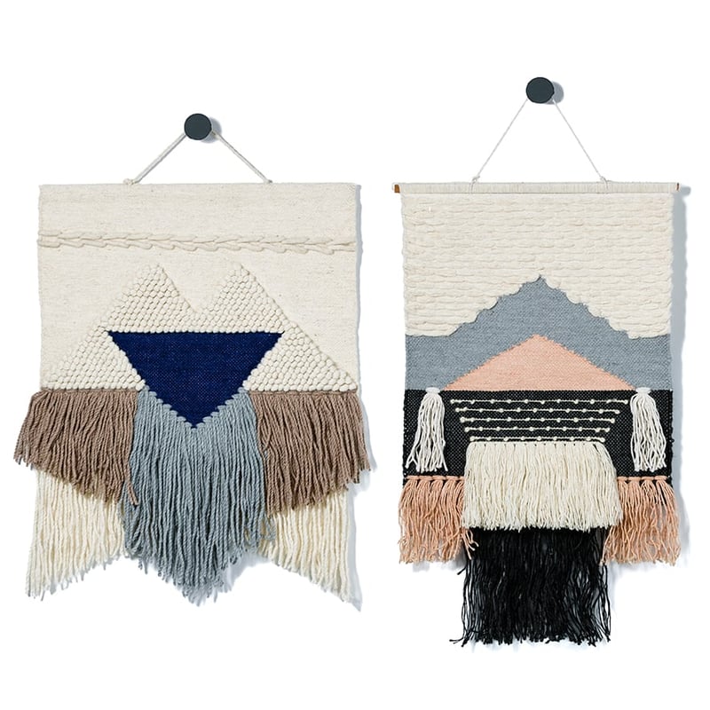 Aztec Wall Hangings Azure & Pink 