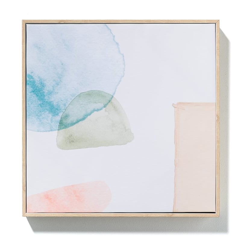 Collage Abstract Canvas Soft Grey