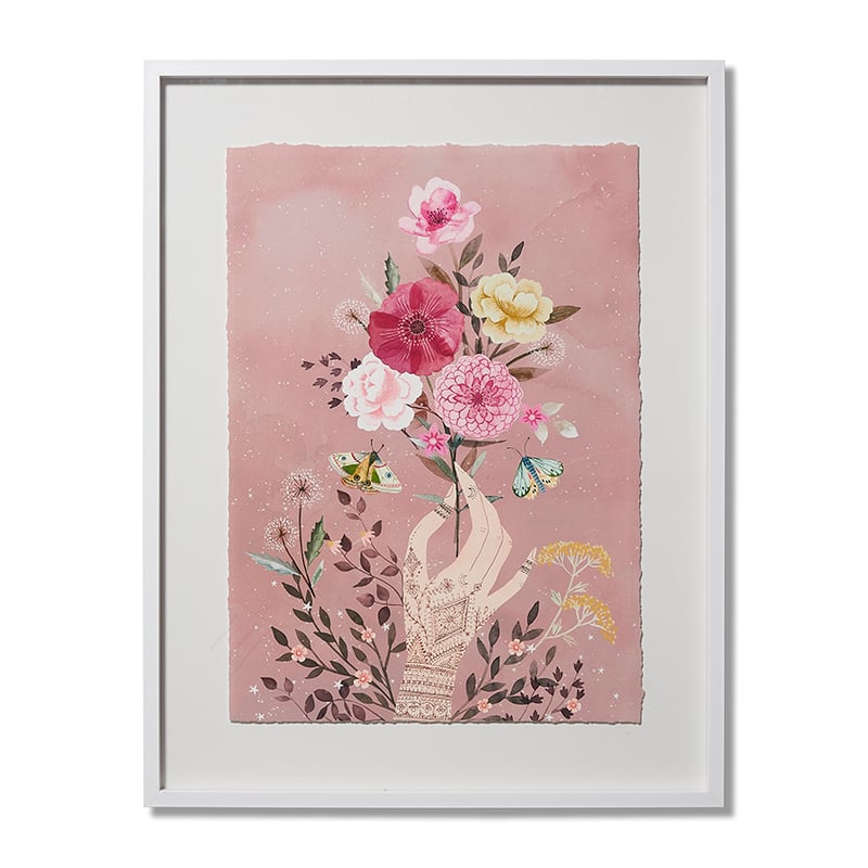 Mystic Framed Print Deep Blush Soul