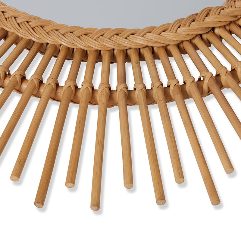 Rattan Mirror Natural Starburst XL