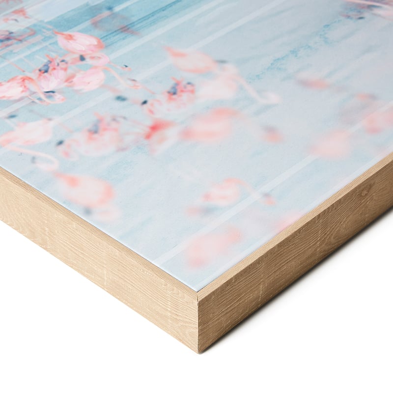 Flamingo Pink Flock Beach Artwork