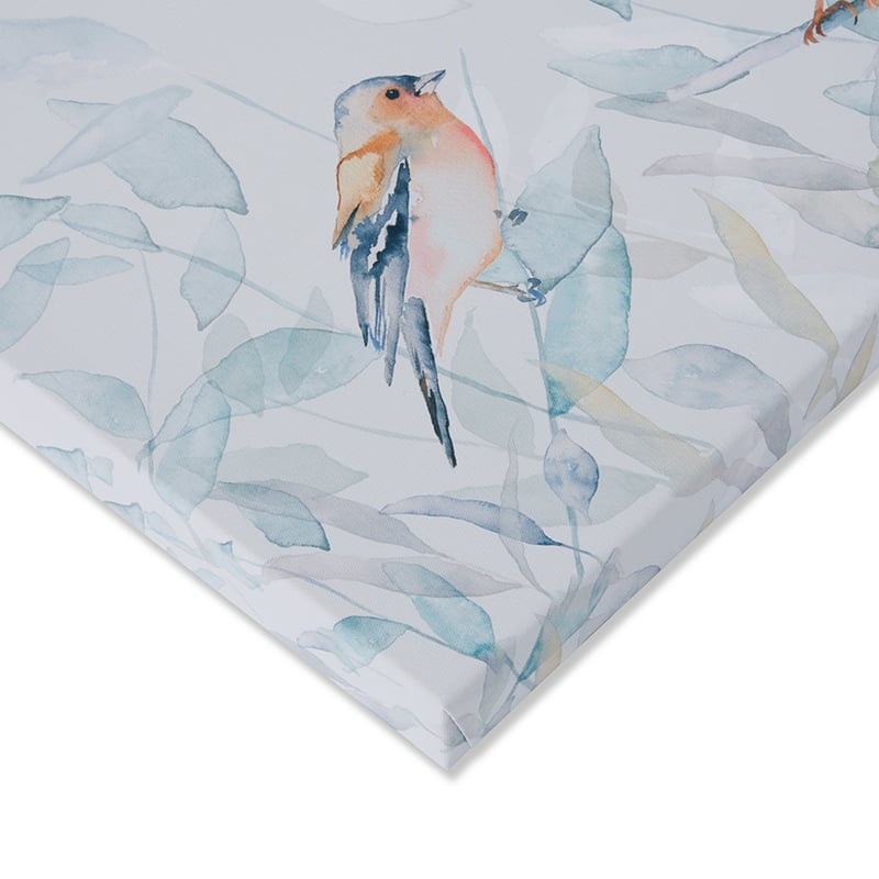 Set of 2 Canvas Sage Birds