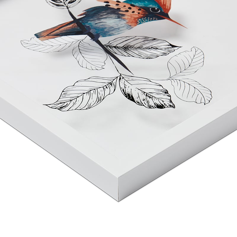 Birdsong Teal Hummingbird Wall Art