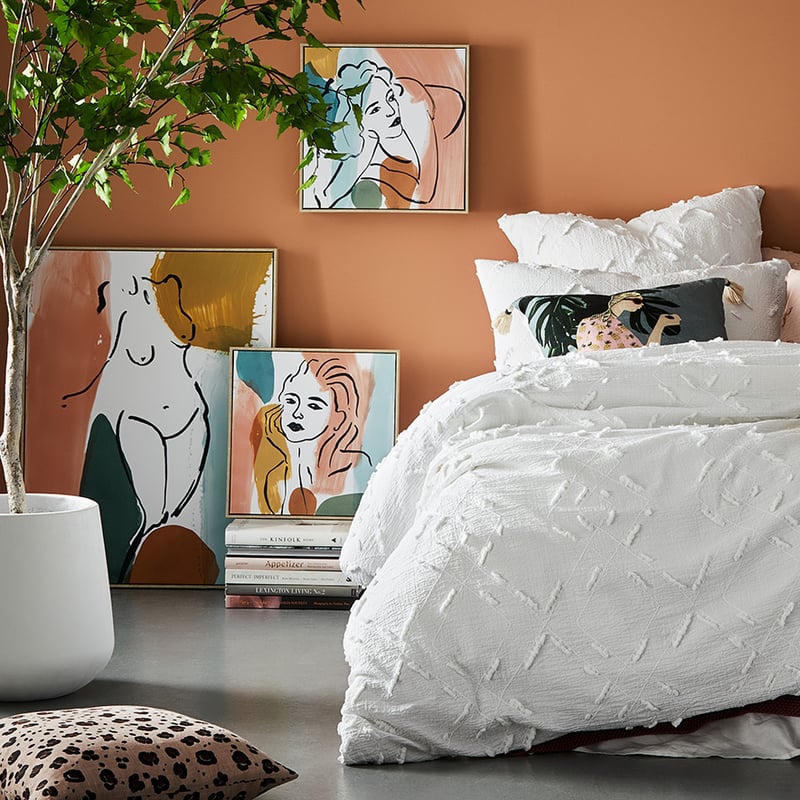 Bohemian Artwork Terracotta Portrait Pose