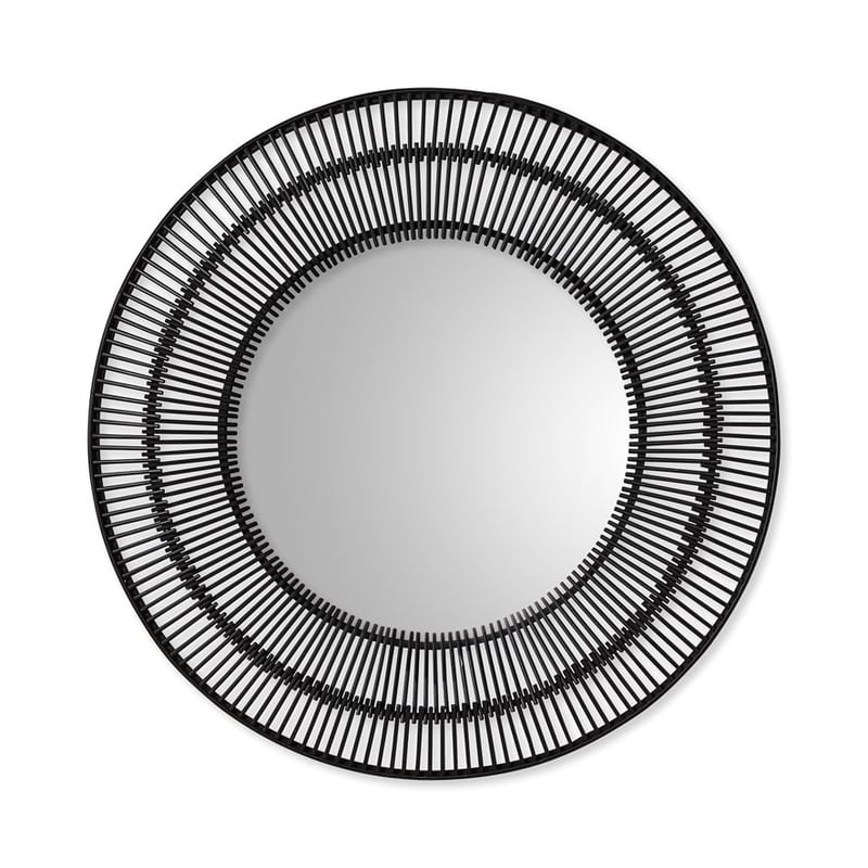 Aztec Black Bamboo Mirror