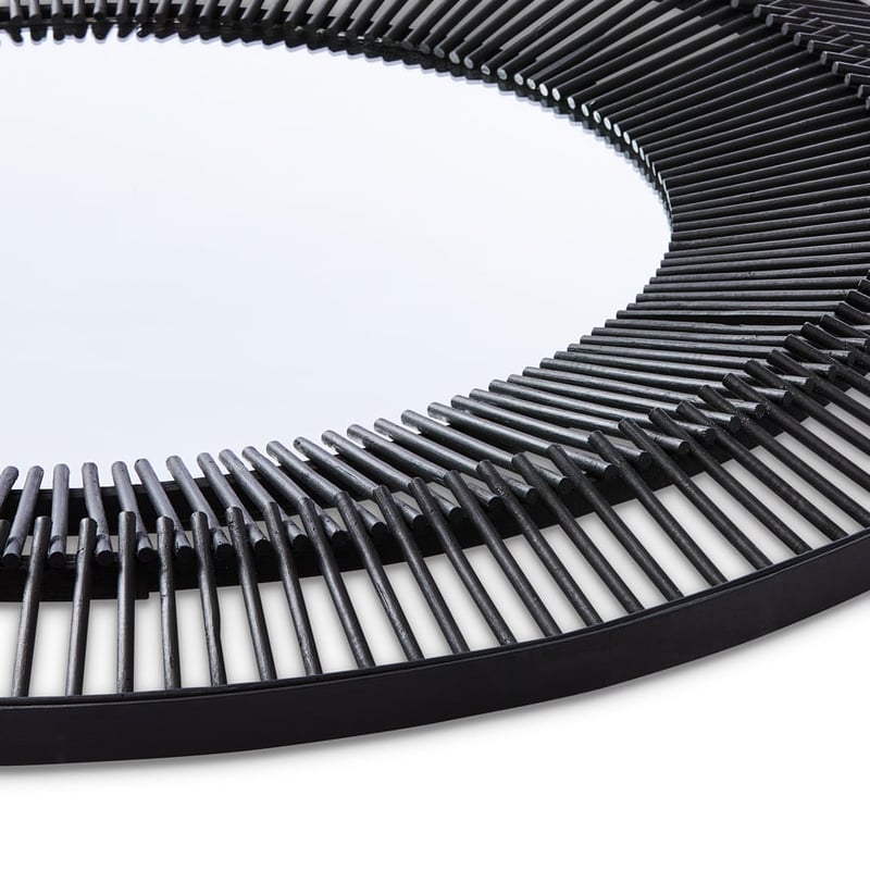 Aztec Black Bamboo Mirror