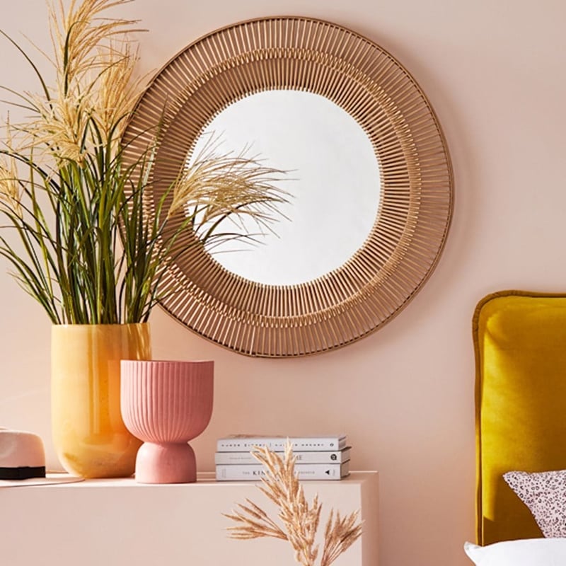 Aztec Natural Bamboo Mirror 