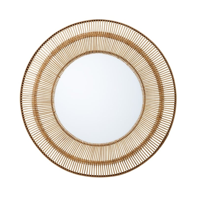 Aztec Large Natural Bamboo Mirror