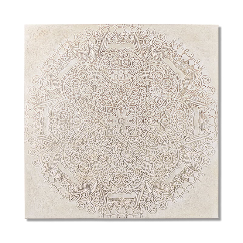 Mandala Winter White Serenity Wall Art