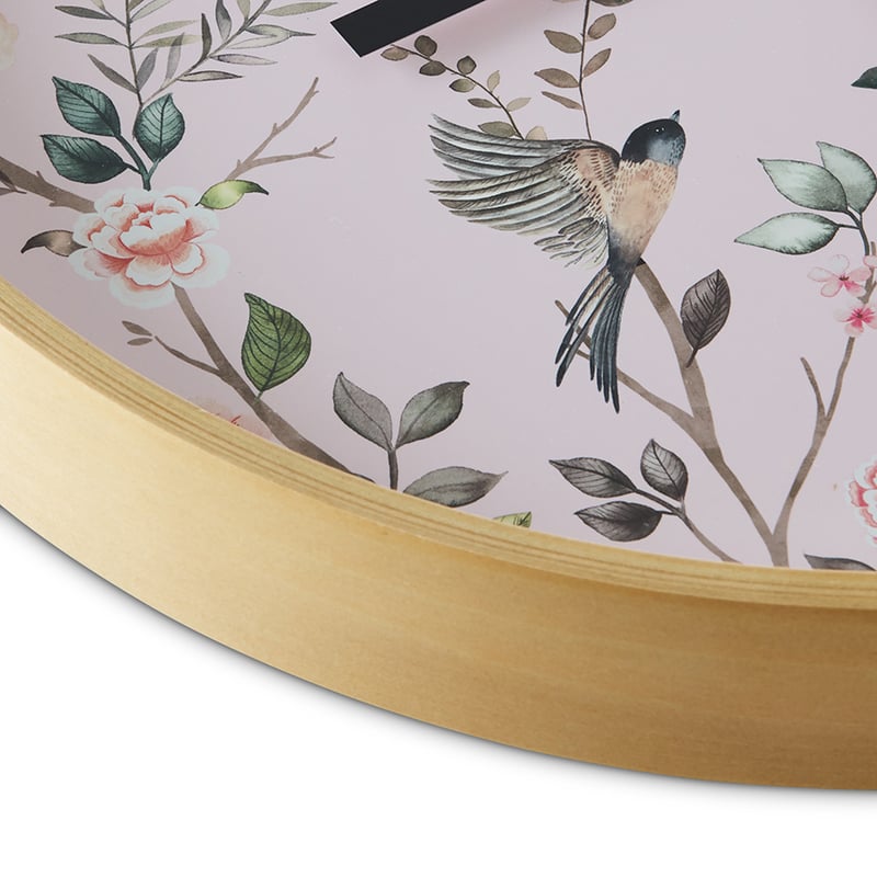 Rose Chinoiserie Artwork Clock Collection 