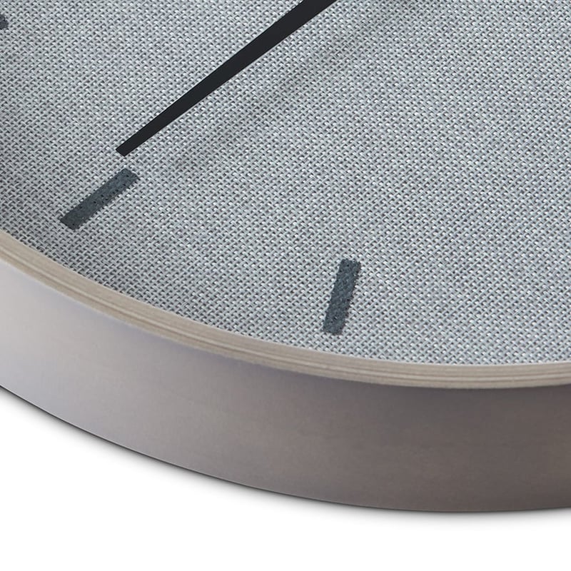 Chroniker Collection Grey Linen Clock