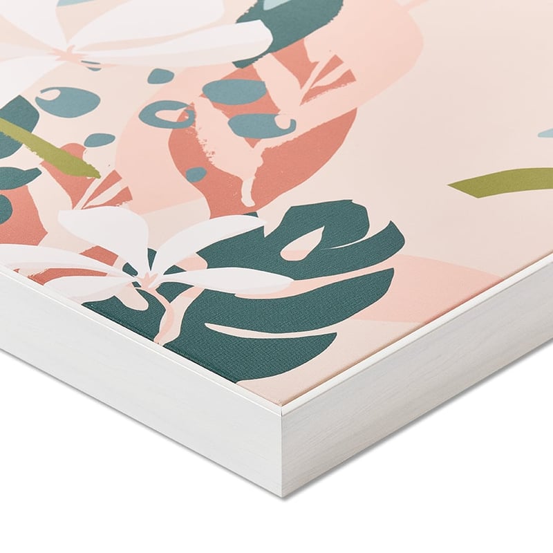 Desert Leaves Sunset Frangipani Wall Art