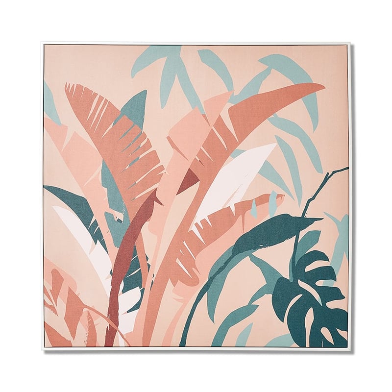 Desert Leaves Sunset Palms Wall Art