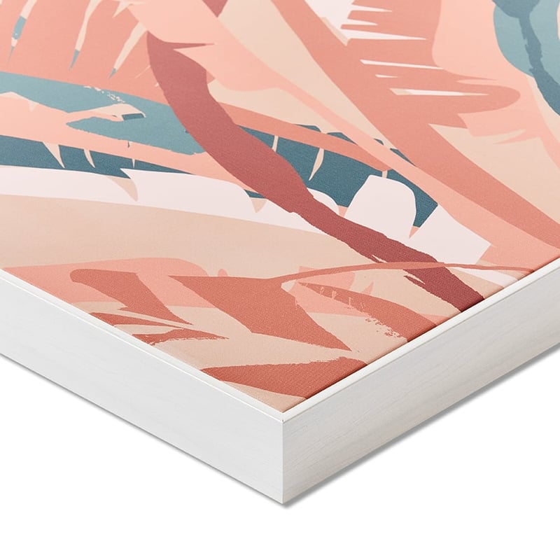 Desert Leaves Sunset Palms Wall Art