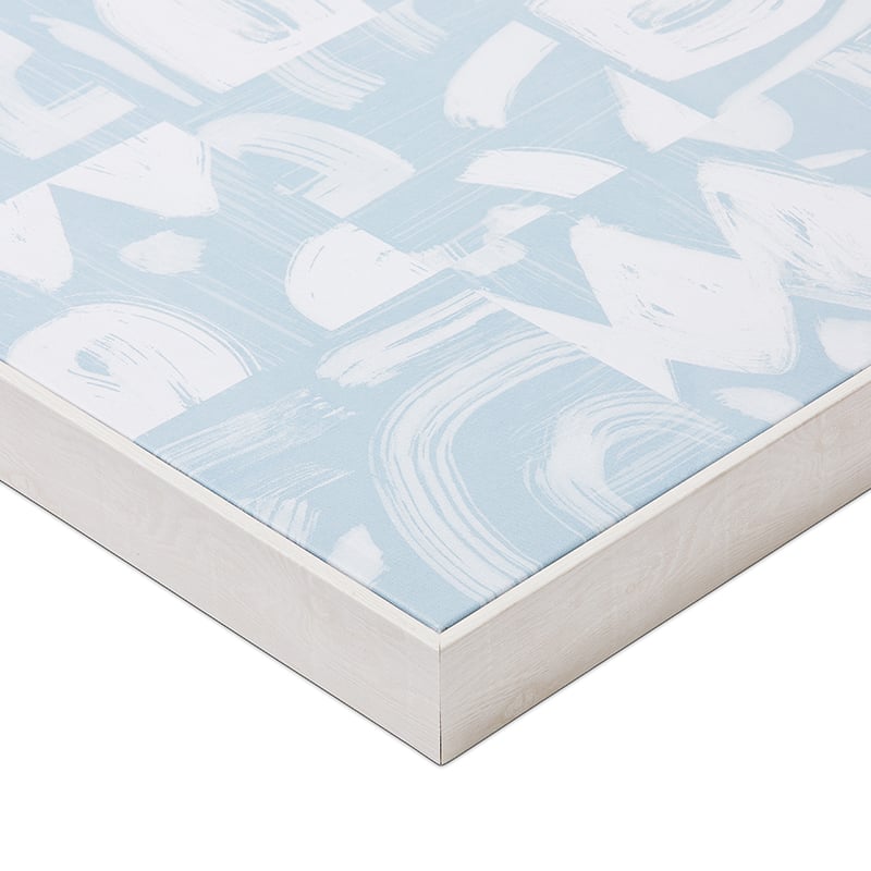 Patchwork Tiles Grey Sky Wall Art