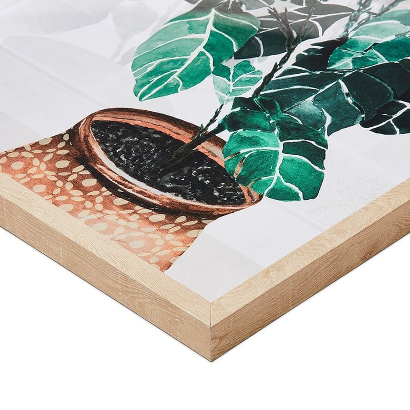 Indoor Garden Leaf Green Fiddle Fig Wall Art