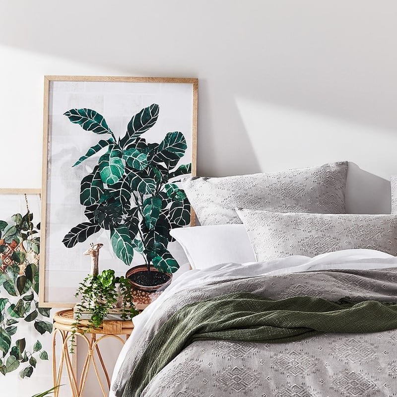 Indoor Garden Leaf Green Fiddle Fig Wall Art