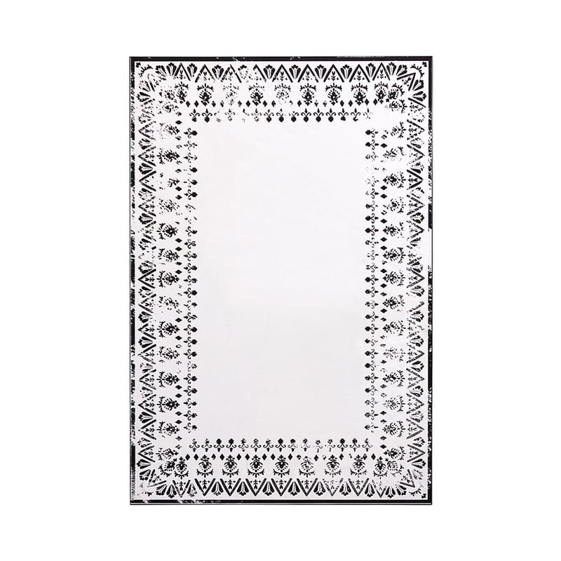 Batik Black Rectangular Mirror 