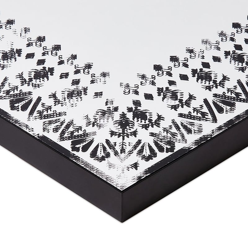 Batik Black Rectangular Mirror 